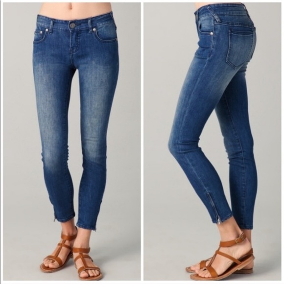 Free People Denim - Free People Zipper Skinny Jeans